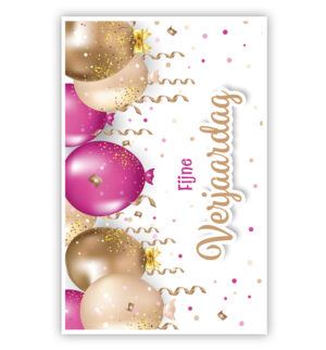 Gouden en roze ballonnen